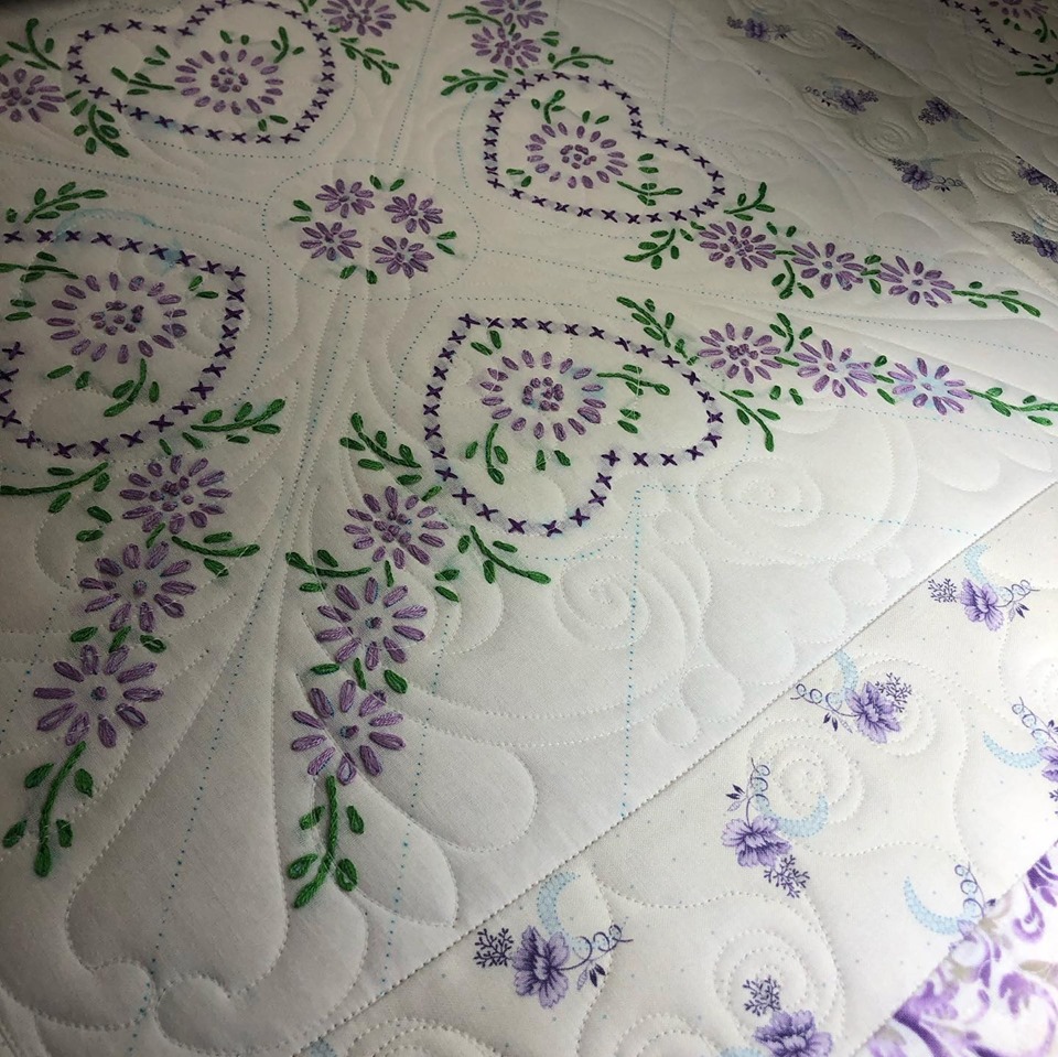 Gorgeous Custom Embroidered Quilt